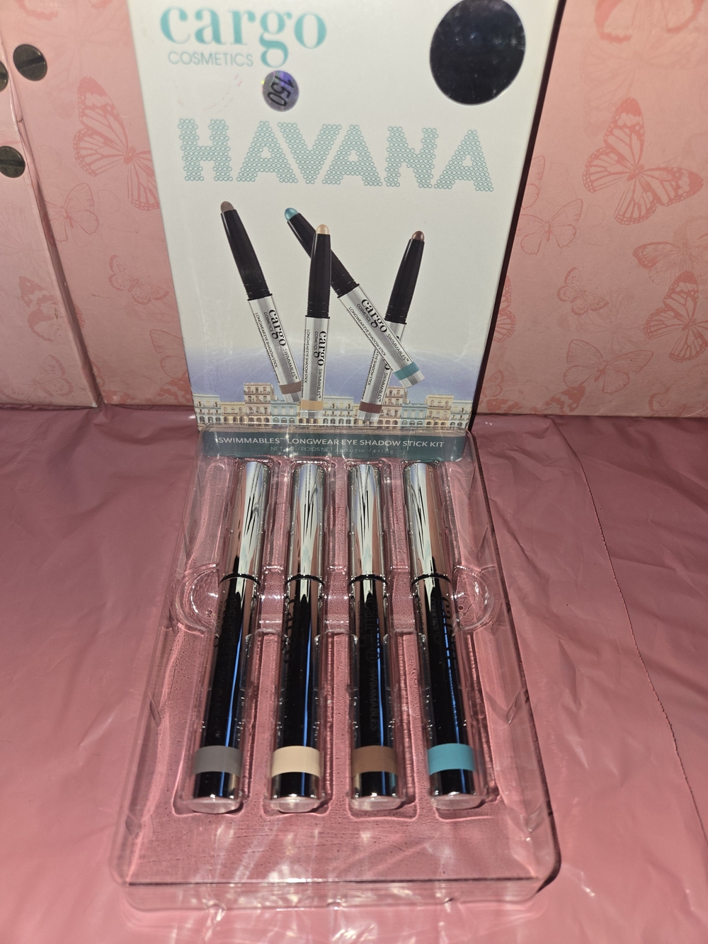 Cargo Havana Eye Shadow Stick Kit - Blue, Tan, Brown, Black